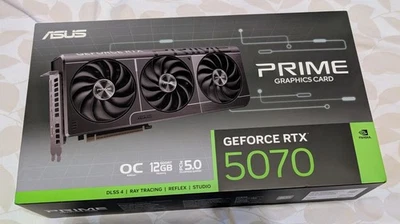 ASUS PRIME GEFORCE RTX 5070 12GB GDDR7 GRAPHICS CARD OC EDITION NEW UK SELLER - Image 1 of 3