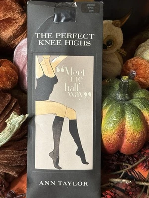 Ann Taylor - Medias hasta la rodilla perfectas - Negro opaco - Talla única 1 par Foto 1 de 4