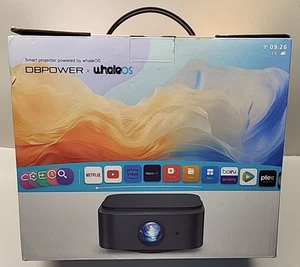 DBPOWER E2 WhaleOS Smart Projector WiFi Bluetooth Netflix Licensed 2025 - Picture 1 of 5