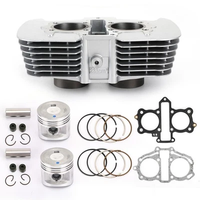 NEW Cylinder Piston Top End Kit For 96-15 Honda Nighthawk Rebel CMX250 CA250 EY - Imagem 1 de 4