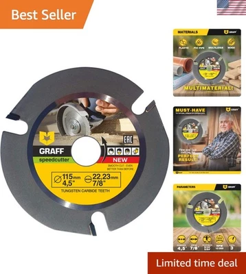 Disco de talla de carburo de tungsteno de 4-1/2 pulgadas para modelado y escultura de madera de precisión Foto 1 de 4