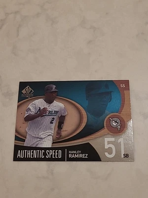 2007 SP Authentic- Hanley Ramirez AUTHENTIC SPEED #AS-24 MARLINS - Image 1 of 2
