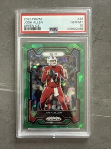2023 Panini Prizm Josh Allen #32 Green Wave Prizm. - Bild 1 von 2
