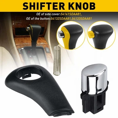 Palanca de cambios negra botón perilla manija palanca de cambios para Honda Accord 2003-05 Foto 1 de 4