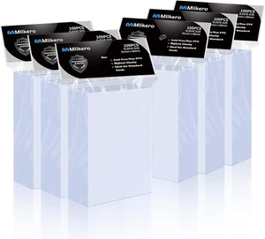 Mlikero 600 Count Card Sleeves, Clear Soft Trading Card Sleeves, Polypropylene ( - Picture 1 of 12