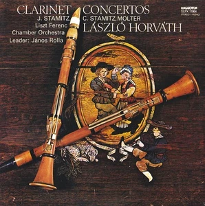 MOLTER STAMITZ Clarinet Concertos LASZLO HORVATH ROLLA Hungaroton SLPX-11954 NM - Picture 1 of 3