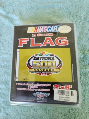 2008 NASCAR 50 年 Daytona 500 3x5 人洞旗 3 x 5 横幅新品 — 第 1/3 张图片