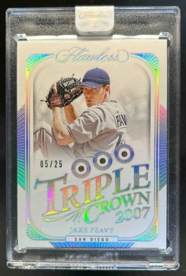 2024 Flawless Jake Peavy Triple Corona Diamante Gema #5/25 Padres Foto 1 de 2