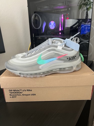 OFF WHITE X NIKE Taglia 9 5 Nike Off White x Air Max 97 Menta