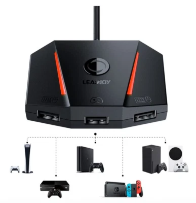 leadjoy VX2 AimBox Keyboard Mouse Adapter for PS4 Xbox One Xbox Series X/S Nint - Image 1 of 3