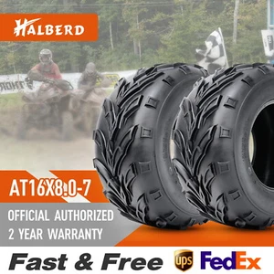 Juego de 2 neumáticos ATV 16x8-7 Go Kart mini bicicleta 16x8x7 4 capas neumático tubeless de alta resistencia - Imagen 1 de 10