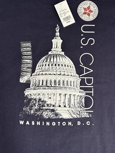 US Capitol T shirt Mens Medium Navy New With Tags - Picture 1 of 8