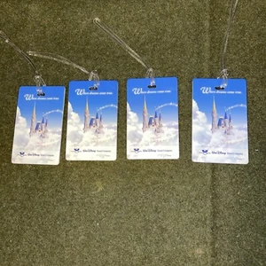 4 Walt Disney World Travel Co Luggage Tag castle "Where Dreams Come True" - Picture 1 of 3