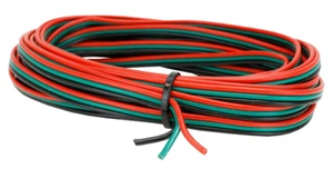 2KDCDRGB -10m (2x5) Rolle 3-adrig Flachbandkabel Punktmotor rot/grün/schwarz Litze - Bild 1 von 7