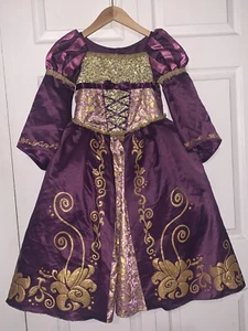 DISNEY DESIGNER FAIRYTALE COLLECTION RAPUNZEL DRESS COSTUME SIZE GIRLS 5/6 - Picture 1 of 5