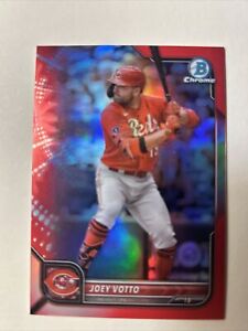 2022 Bowman Chrome Joey Votto Red Refractor /5