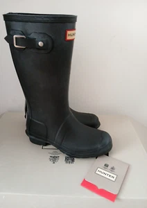 Hunter ORIGINAL KIDS Welly, Impermeable Negro JFT6000RMA TALLA 2 NUEVO EN CAJA - Imagen 1 de 8