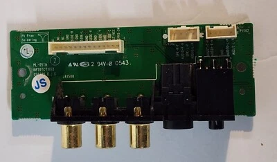 Toshiba TV 23HLV85 Side AV Input Circuit Board Replacement  - Image 1 of 4