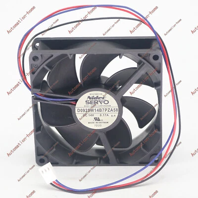 NIDEC D0925W14B7PZA58 14V 0.17A 90*90*25mm 3-wire Waterproof Cooling Fan#XR - Image 1 of 4