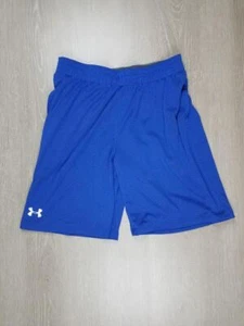 Under Armour Boys Blue Logo Athletic Basketball Shorts YXL  - Picture 1 of 9