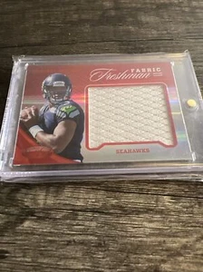 Russell Wilson 2012 Certified Freshman Fabric Mirror Red Rookie Patch /149 - Picture 1 of 5
