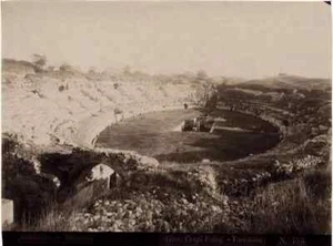 Crupi Friend of Von Gloeden Siracusa Amphitheater Large vintage photo 1890c - Foto 1 di 1