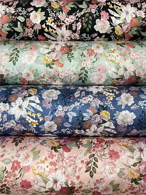 1 Meter X 1.48 Meter Polyester Silky Crepe Satin Fabric Charmeuse Scarf Material - Bild 1 von 4