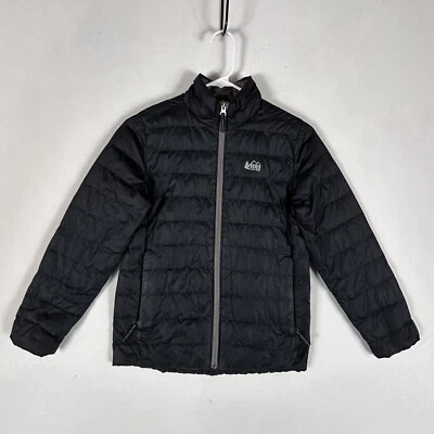 Abrigo Chaqueta REI Cooperativo Abombado Niños Mediano 10-12 Bolsillos con Cremallera Completa MANCHADO Foto 1 de 4