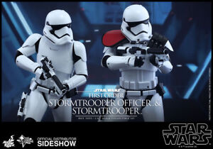 FIRST ORDER~STORMTROOPERS~OFFICER & TROOPER~SIXTH SCALE FIGURE SET~HOT TOYS~MIB