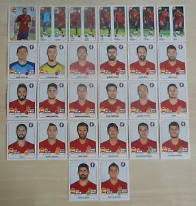 Panini UEFA Euro 2016 France Complete Team Spain Players - Picture 1 of 1