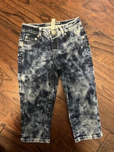 JUSTICE GIRLS DENIM JEANS CAPRI PANTS stretchy SIZE 10 10R - Picture 1 of 4