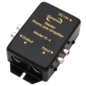 Dynavox TC-4 Preamplificador Phono, Preamplificador Phono, RCA + 5 polos DIN, Negro - Imagen 1 de 4