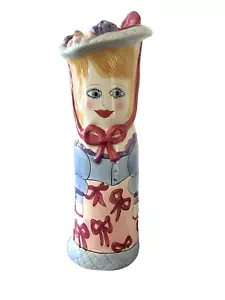 Bella Casa di Ganz Susan Paley STACY vaso in ceramica dipinto a mano GRANDE 11,5" alto - Foto 1 di 8