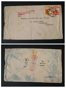 EXT RARA “SOLO 4 CONOSCIUTI” PALESTINA 1936 “SCIPIO” COPERTURA INCIDENTE AEREO “DANNEGGIATA DA W - Foto 1 di 3