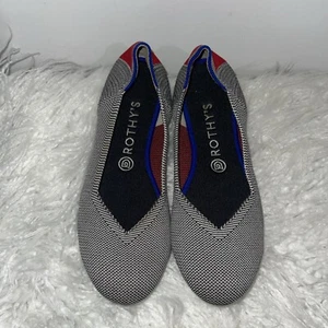 Rothy’s Retired Cherry Ribbon Ballet Flat Round Shoes Discontinued Size 9 - Picture 1 of 8