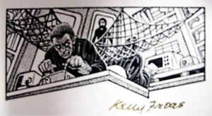 KELLY FREAS HEECHEE # 53 FINAL SCRATCHBOARD DRAWING GATEWAY TRIP FREDERIK POHL - Bild 1 von 1