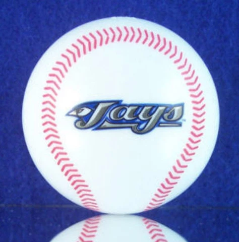 TORONTO BLUE JAYS MINI BALL 2" ROUND NEW MLB OFFICALLY LICENSED HARD PLASTIC Cover
