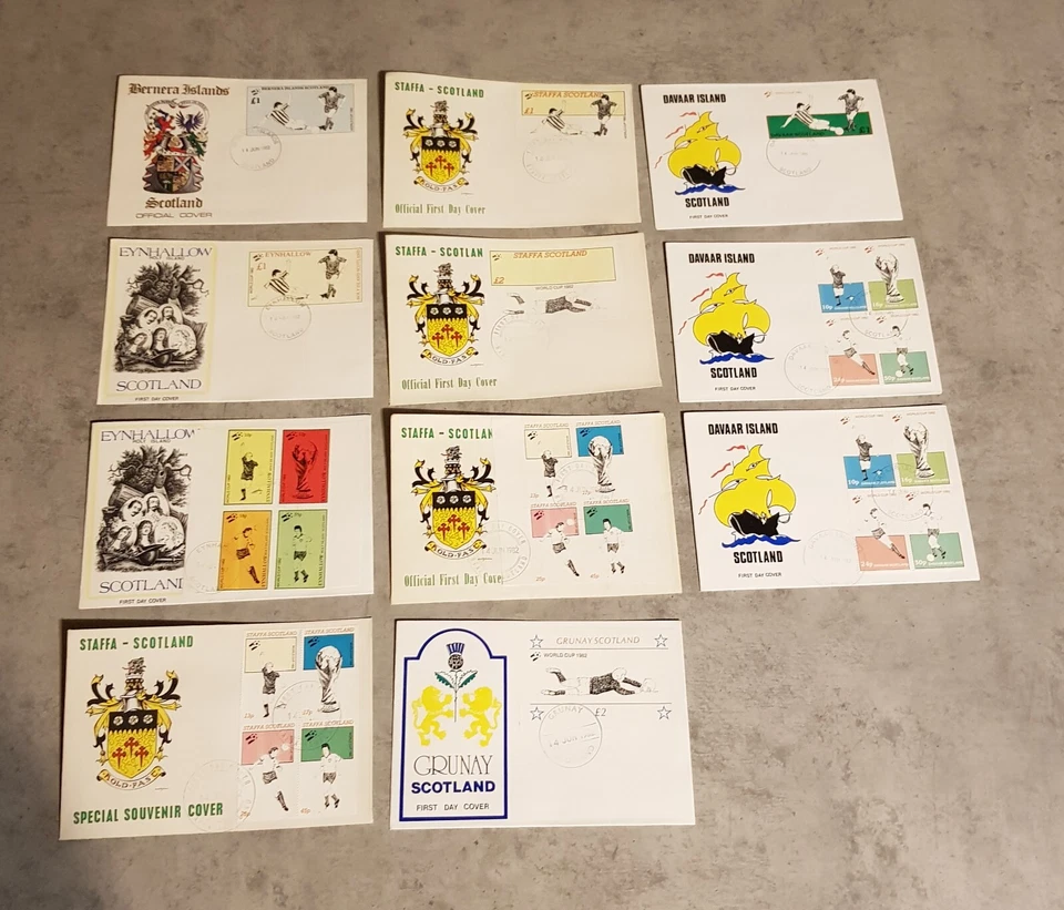 SCOTLAND-  SOCCER-  FOOTBALL WORLD CUP 1982-11 FIRST DAY COVER - Image 1 of 1