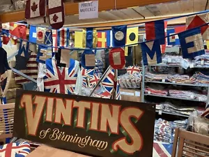 Authentic Wovenmagic Nautical WELCOME Code Bunting 7- Cotton Sewn FLAGS - Picture 1 of 11