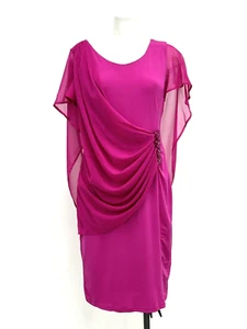 Ex Liz Jordan Side Wrap Bead Applique Dress Sizes 10 12 14 16 18 RRP A$269.99 - Picture 1 of 11