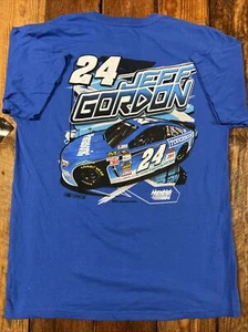 Jeff Gordon Racing Shirt #24 NASCAR Graphic Tee Print Colorful NOS Y2K NWT LARGE - Picture 1 of 8