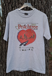 2005 Peachtree Road Race T-Shirt Men's Large Cotton Graphic ATL Atlanta Running