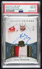 2015-16 Upper Deck The Cup Signature /99 Pavel Datsyuk #SP-PD PSA 8 Patch Auto