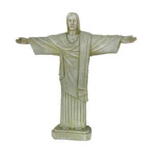 Beigefarbende Christus Figur 15,5cm Zuckerhut Rio de Janeiro - Picture 1 of 1