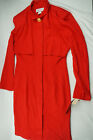Vintage 80s Jennifer Jeffries Women 8 Red Cotton Sheath Midi Dress NWT VTG D3055