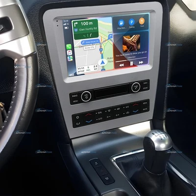 For 2010-2014 Ford Mustang Carplay Stereo Radio GPS Navigation Head Unit Wifi 9" - Image 1 of 4