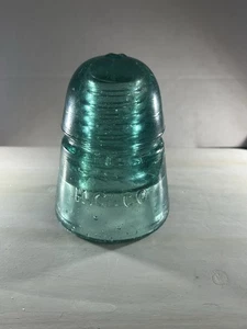 Sehr seltener früher H.C. & CO. Hemingray Isolator - CD 145 Beehive - Aqua - 1870’s - Bild 1 von 17