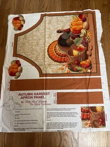 Apron Autumn Harvest Fabric Panel Fall Colors Patty Reed Design Thanksgiving - Picture 1 of 4