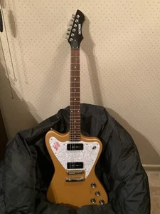 Eastwood Stormbird Electric Guitar - Gold w/ new pick guard upgrade & Gator Bag - Picture 1 of 18