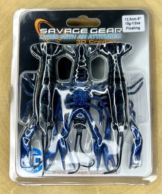 Savage Gear 3D cangrejo de río 5”, pesca de lubina, ¡directa de fábrica! ¡Envío gratis! Foto 1 de 4